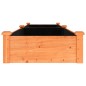 vidaXL Jardinera arriate con forro madera abeto marrón 240x60x25 cm