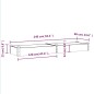 vidaXL Jardinera arriate con forro madera abeto marrón 240x60x25 cm
