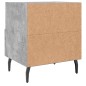 vidaXL Mesita de noche madera ingeniería gris hormigón 40x35x47,5 cm vidaXL Mesita de noche madera ingeniería gris hormigón 40x35x47,5 cm