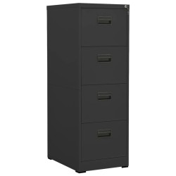 vidaXL Armario archivador de acero antracita 46x62x133 cm