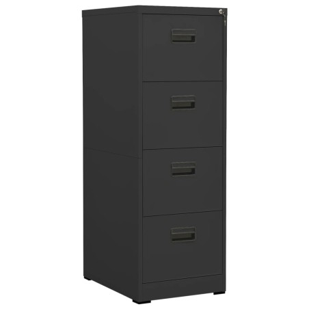 vidaXL Armario archivador de acero antracita 46x62x133 cm