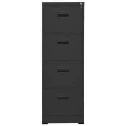 vidaXL Armario archivador de acero antracita 46x62x133 cm