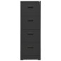 vidaXL Armario archivador de acero antracita 46x62x133 cm