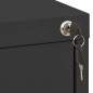 vidaXL Armario archivador de acero antracita 46x62x133 cm