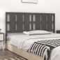 vidaXL Cabecero de cama madera maciza de pino gris 165,5x4x100 cm vidaXL Cabecero de cama madera maciza de pino gris 165,5x4x100 cm