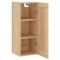 vidaXL Armario de pared madera ingeniería roble Sonoma 34,5x34x90 cm