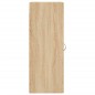 vidaXL Armario de pared madera ingeniería roble Sonoma 34,5x34x90 cm