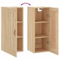 vidaXL Armario de pared madera ingeniería roble Sonoma 34,5x34x90 cm