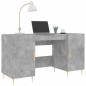 vidaXL Escritorio madera de ingeniería gris hormigón 140x50x75 cm vidaXL Escritorio madera de ingeniería gris hormigón 140x50x75 cm