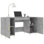 vidaXL Escritorio madera de ingeniería gris hormigón 140x50x75 cm vidaXL Escritorio madera de ingeniería gris hormigón 140x50x75 cm