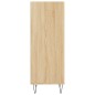 vidaXL Aparador de madera de ingeniería roble Sonoma 34,5x32,5x90 cm