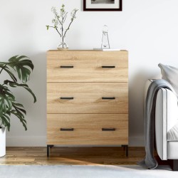vidaXL Aparador de madera de ingeniería roble Sonoma 69,5x34x90 cm