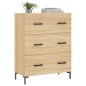 vidaXL Aparador de madera de ingeniería roble Sonoma 69,5x34x90 cm vidaXL Aparador de madera de ingeniería roble Sonoma 69,5x34x90 cm