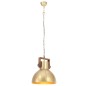 vidaXL Lámpara colgante industrial redonda 25 W latón 40 cm E27