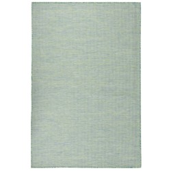 vidaXL Alfombra de exterior de tejido plano turquesa 120x170 cm