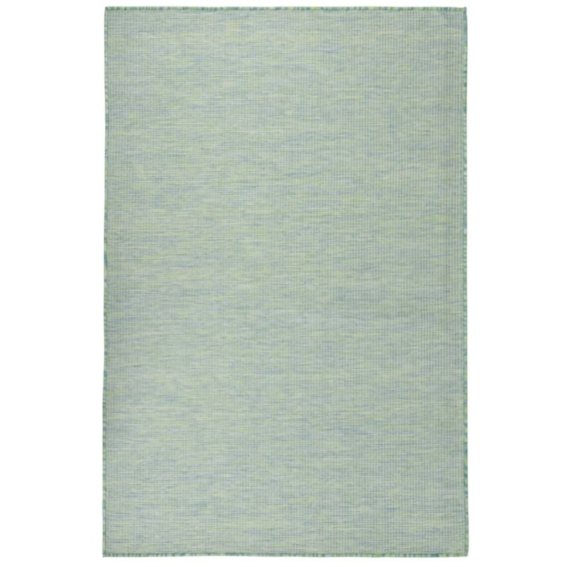 vidaXL Alfombra de exterior de tejido plano turquesa 120x170 cm vidaXL Alfombra de exterior de tejido plano turquesa 120x170 cm