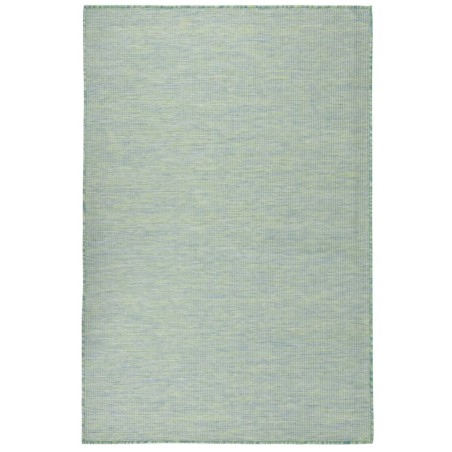 vidaXL Alfombra de exterior de tejido plano turquesa 120x170 cm