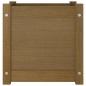 vidaXL Jardinera de madera maciza de pino marrón 40x40x40 cm vidaXL Jardinera de madera maciza de pino marrón 40x40x40 cm