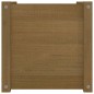 vidaXL Jardinera de madera maciza de pino marrón 40x40x40 cm vidaXL Jardinera de madera maciza de pino marrón 40x40x40 cm