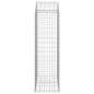 vidaXL Cesta gaviones forma arco hierro galvanizado 100x50x160/180 cm vidaXL Cesta gaviones forma arco hierro galvanizado 100x50x160/180 cm