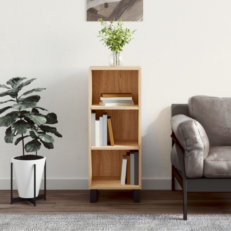 vidaXL Aparador de madera de ingeniería roble Sonoma 34,5x32,5x90 cm vidaXL Aparador de madera de ingeniería roble Sonoma 34,5x32,5x90 cm