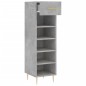 vidaXL Zapatero madera de ingeniería gris hormigón 30x35x105 cm vidaXL Zapatero madera de ingeniería gris hormigón 30x35x105 cm