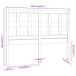 vidaXL Cabecero de cama madera maciza de pino gris 165,5x4x100 cm vidaXL Cabecero de cama madera maciza de pino gris 165,5x4x100 cm