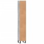 vidaXL Armario de baño madera contrachapada gris hormigón 30x30x190 cm