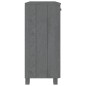 vidaXL Aparador HAMAR madera maciza pino gris oscuro 85x35x80 cm vidaXL Aparador HAMAR madera maciza pino gris oscuro 85x35x80 cm