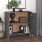 vidaXL Aparador HAMAR madera maciza pino gris oscuro 85x35x80 cm vidaXL Aparador HAMAR madera maciza pino gris oscuro 85x35x80 cm