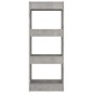 vidaXL Estantería/divisor madera ingeniería gris hormigón 40x30x103 cm vidaXL Estantería/divisor madera ingeniería gris hormigón 40x30x103 cm