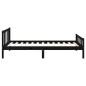 vidaXL Estructura de cama madera maciza negro 100x200 cm vidaXL Estructura de cama madera maciza negro 100x200 cm