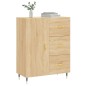 vidaXL Aparador de madera de ingeniería roble Sonoma 69,5x34x90 cm vidaXL Aparador de madera de ingeniería roble Sonoma 69,5x34x90 cm