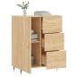 vidaXL Aparador de madera de ingeniería roble Sonoma 69,5x34x90 cm vidaXL Aparador de madera de ingeniería roble Sonoma 69,5x34x90 cm