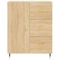 vidaXL Aparador de madera de ingeniería roble Sonoma 69,5x34x90 cm vidaXL Aparador de madera de ingeniería roble Sonoma 69,5x34x90 cm