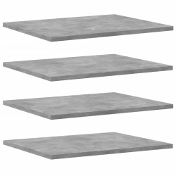 vidaXL Estante estantería 8uds contrachapada gris hormigón 40x30x1,5cm