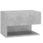 vidaXL Mesita de noche de pared color gris hormigón vidaXL Mesita de noche de pared color gris hormigón
