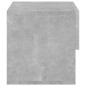 vidaXL Mesita de noche de pared color gris hormigón vidaXL Mesita de noche de pared color gris hormigón