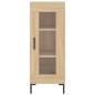 vidaXL Aparador madera contrachapada color roble Sonoma 34,5x34x90 cm