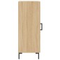 vidaXL Aparador madera contrachapada color roble Sonoma 34,5x34x90 cm