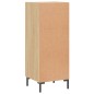 vidaXL Aparador madera contrachapada color roble Sonoma 34,5x34x90 cm