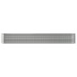 vidaXL Jardinera arriate acero recubrimiento polvo plata 512x80x68 cm vidaXL Jardinera arriate acero recubrimiento polvo plata 512x80x68 cm
