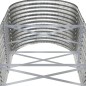 vidaXL Jardinera arriate acero recubrimiento polvo plata 512x80x68 cm vidaXL Jardinera arriate acero recubrimiento polvo plata 512x80x68 cm