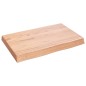 vidaXL Tablero mesa madera tratada borde natural marrón 60x40x(2-6) cm vidaXL Tablero mesa madera tratada borde natural marrón 60x40x(2-6) cm