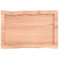 vidaXL Tablero mesa madera tratada borde natural marrón 60x40x(2-6) cm vidaXL Tablero mesa madera tratada borde natural marrón 60x40x(2-6) cm