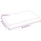 vidaXL Tablero mesa madera tratada borde natural marrón 60x40x(2-6) cm vidaXL Tablero mesa madera tratada borde natural marrón 60x40x(2-6) cm