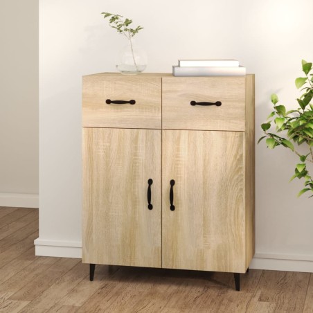 vidaXL Aparador de madera de ingeniería roble Sonoma 69,5x34x90 cm