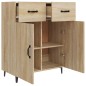 vidaXL Aparador de madera de ingeniería roble Sonoma 69,5x34x90 cm vidaXL Aparador de madera de ingeniería roble Sonoma 69,5x34x90 cm