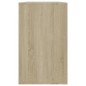 vidaXL Aparador de madera contrachapada roble Sonoma 120x41x75 cm