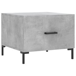 vidaXL Mesa de centro madera de ingeniería gris hormigón 50x50x40 cm